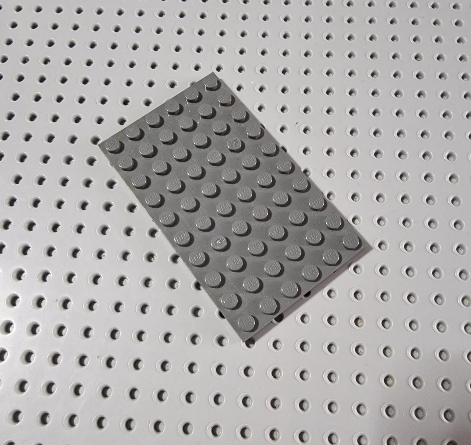 LEGO Platte Bauplatte Basisplatte flach 1 stk 6x10 neu dunkelgrau Plate 3033 R2 - Bild 1 von 1
