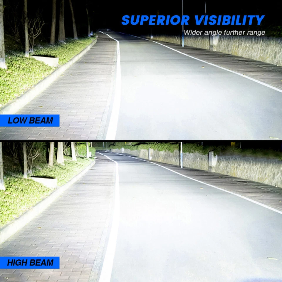 Set of 2 Novsight 9006 LED Headlights Low Beam Bulbs 20000LM Bright Xenon white - Image 3 of 4