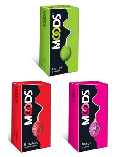 MOODS Dotted Ribbed Ultra Thin All Night Strawberry Chocolate Pack3 (Condoms 36) - Picture 4 of 21