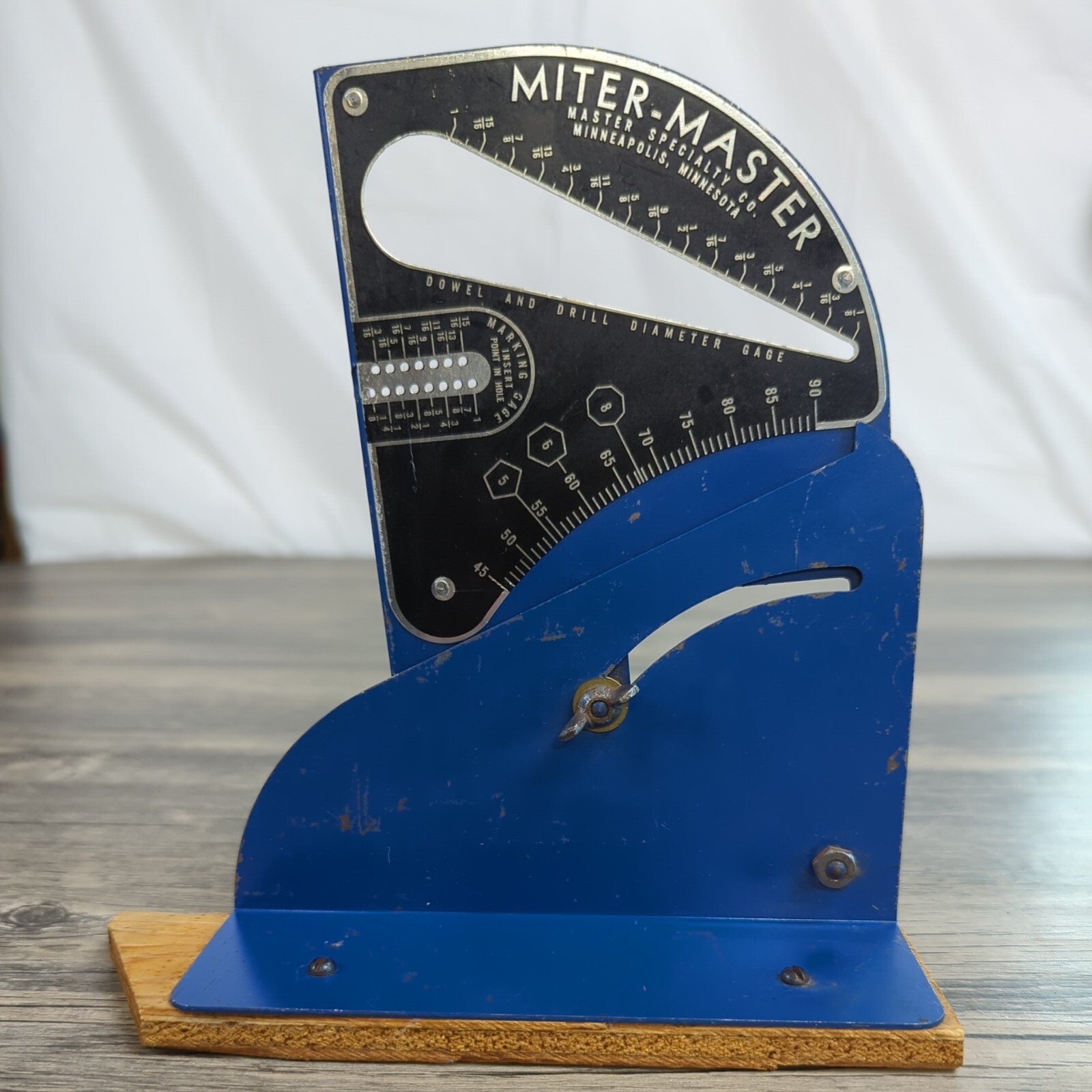 Vintage MiterMaster Specialty Dowel Drill Diameter Marking Gage Wood