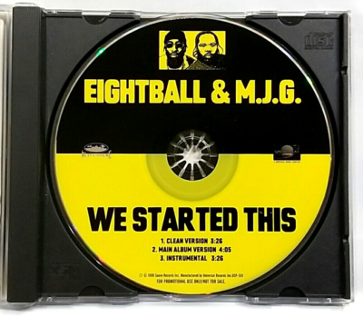 CD) Eightball & M.J.G. – We Started This, Promo, Single, 3 Tracks