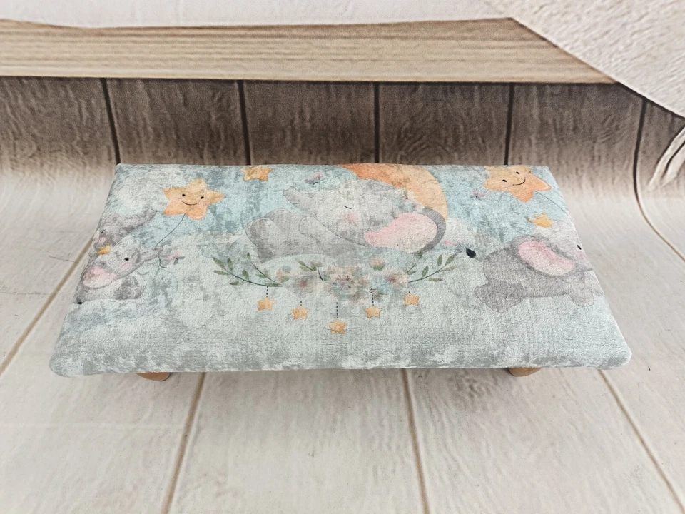 Taburete auxiliar Cama taburete reposapiés taburete niños elevador de pies precioso taburete otomano Foto 4 de 4