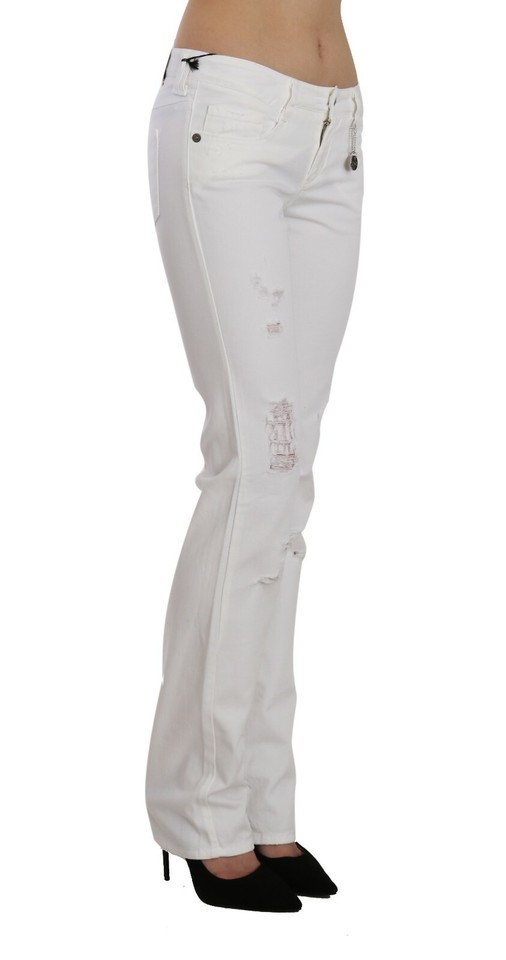 CoSTUME NATIONAL C'N'C Jeans Pants White Cotton Slim Fit Straight W28 RRP 280 eBay