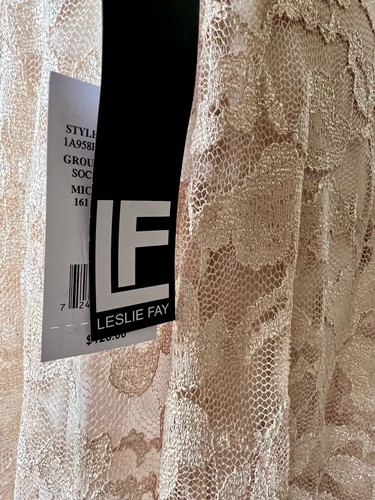 Leslie Fay $128 3/4 Sleeve A-Line Lace Dress Ladies Size 6 NEW With Tags NWT - Picture 13 of 13