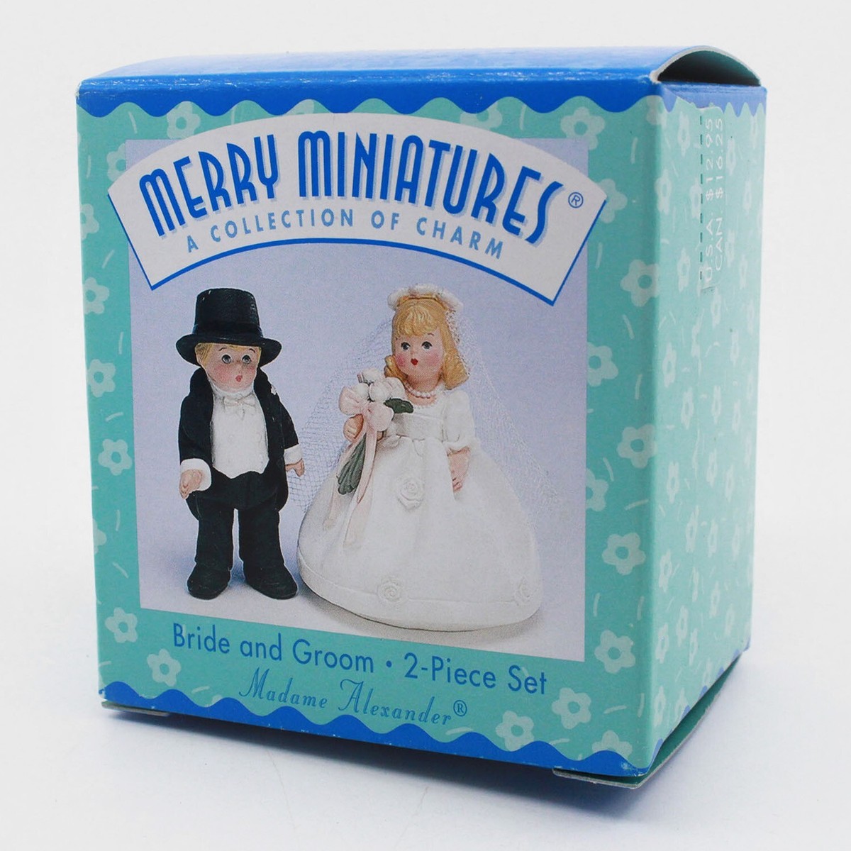 Hallmark Merry Miniatures Bride & Groom 2-Piece Set - Handmade Tabletop Figurines, Classic Love Theme
