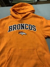 Denver Broncos Orange Hooded Sweatshirt Youth XL  New with Tags