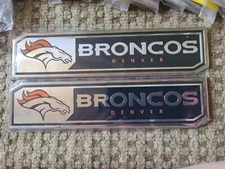 ONE Denver Broncos FANMATS NFL Auto NFL Truck Emblem 2" x 8 1/2"