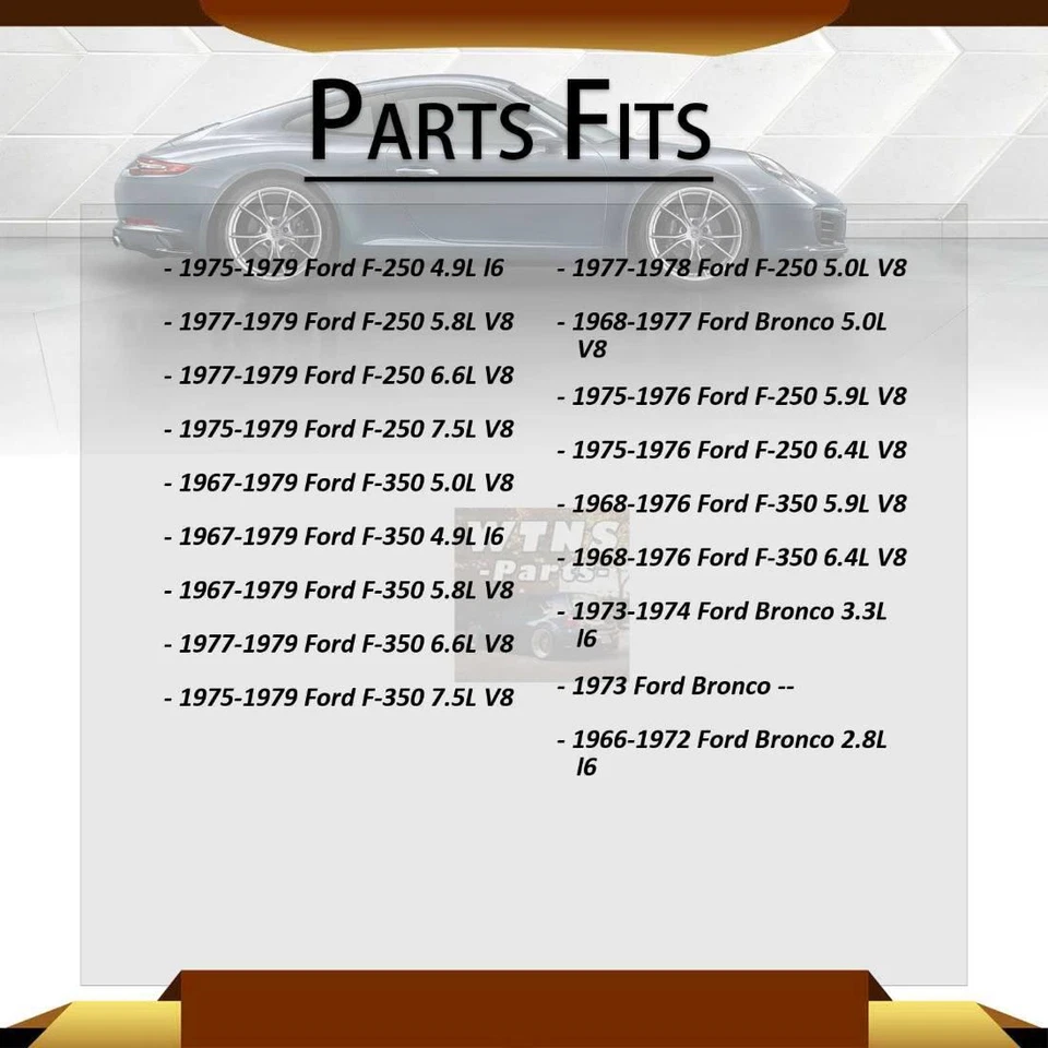 Front Rear Shock Absorber 4x For 1975 1976 1977 1978 1979 Ford F-350 7.5L - Image 2 of 4