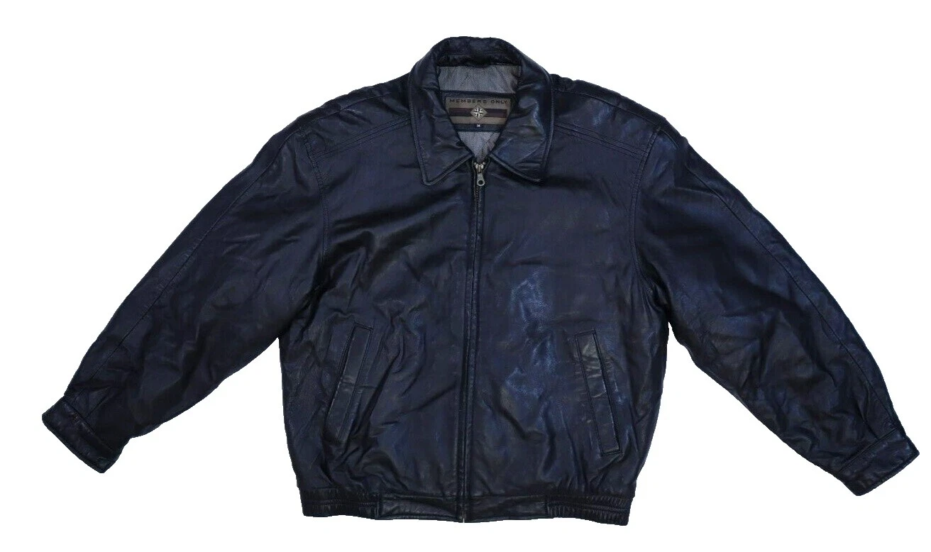 Chaqueta de moto Members Only Negro abrigos, chaquetas y chalecos para hombres