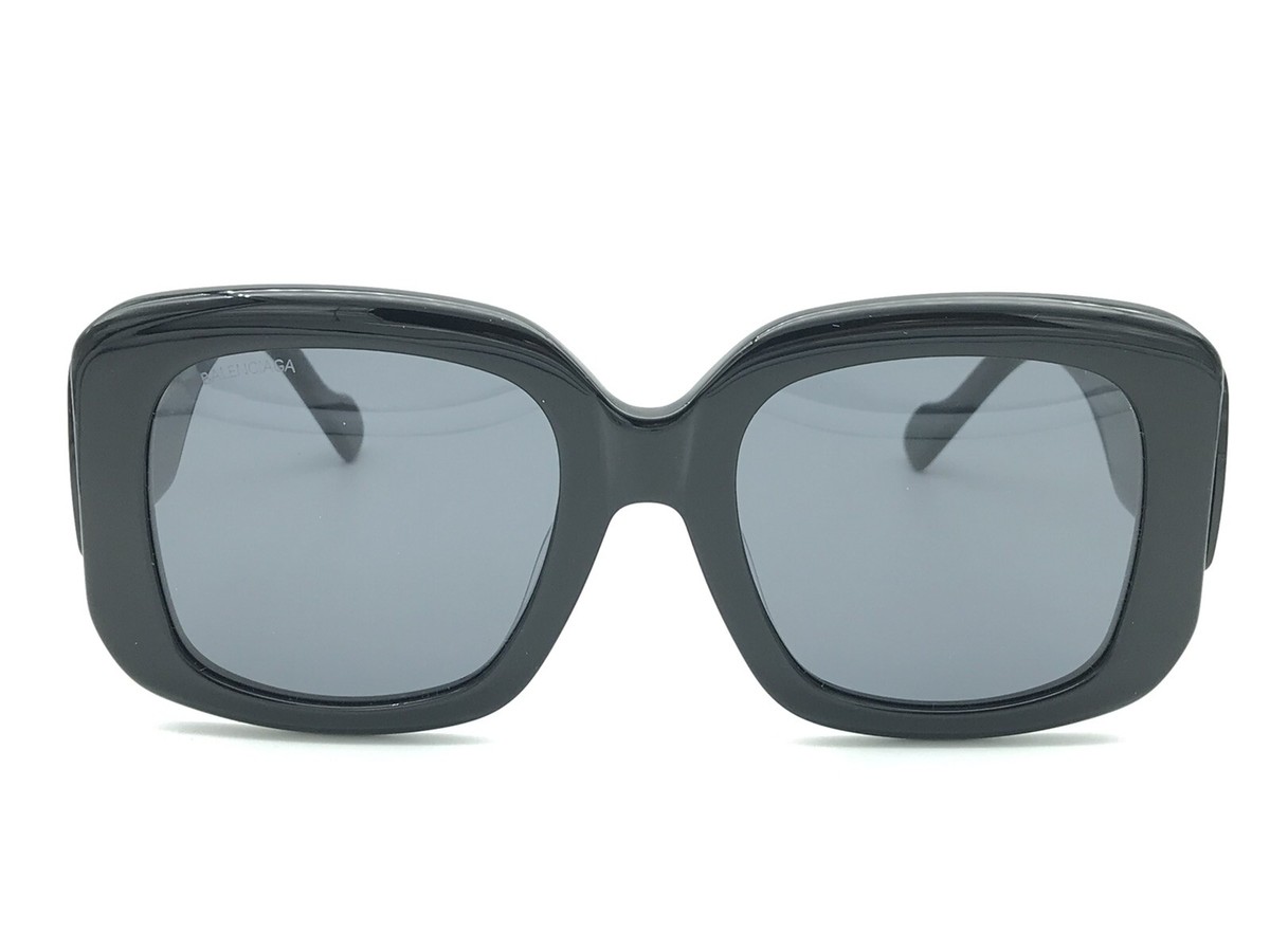 BALENCIAGA BB0069S C01 Women's Black Oversized Square