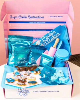 Cookie Baking Kit Baking Set (Blue), Kids Gifts, Christmas Cookies
