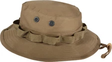 Coyote Brown Military Wide Brim Fishing Hunting Boonie Hat