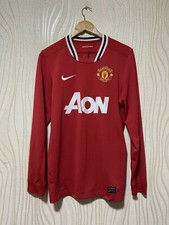 MANCHESTER UNITED 2011 2012 HOME FOOTBALL SHIRT SOCCER JERSEY L/S NIKE 423933-62