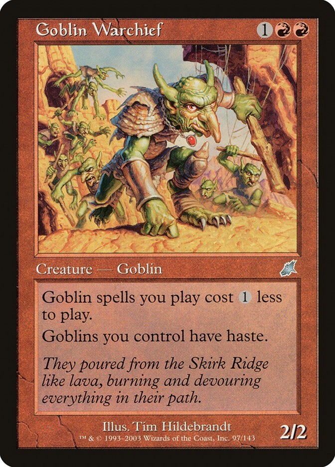 1x - Goblin Warchief - Scourge - UC NM MTG