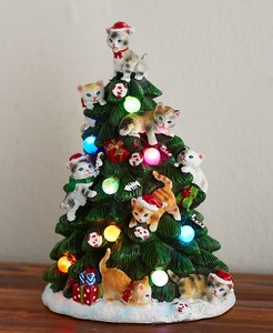 The Lakeside Collection Cat Lighted Tabletop Tree 190941115359 Ebay Image Is Loading The Lakeside Collection Cat Lighted Tabletop Tree
