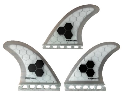 SALE! $35 Cardiff Fin Co M7 Lrg Tri Fin HC Hexcore - Fits FUT