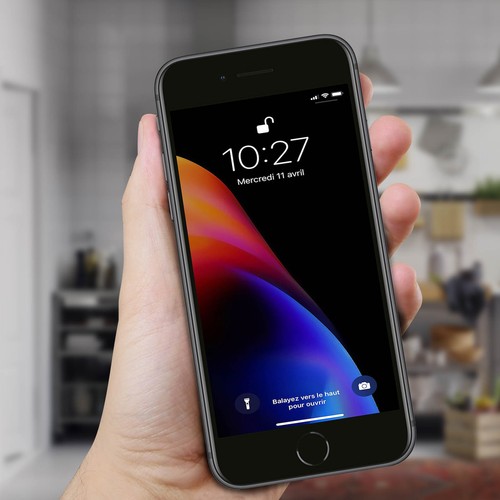 Ersatzdisplay mit iPhone 8 Plus kompatibel, Scheibe vormontiert – Schwarz - Bild 6 von 6