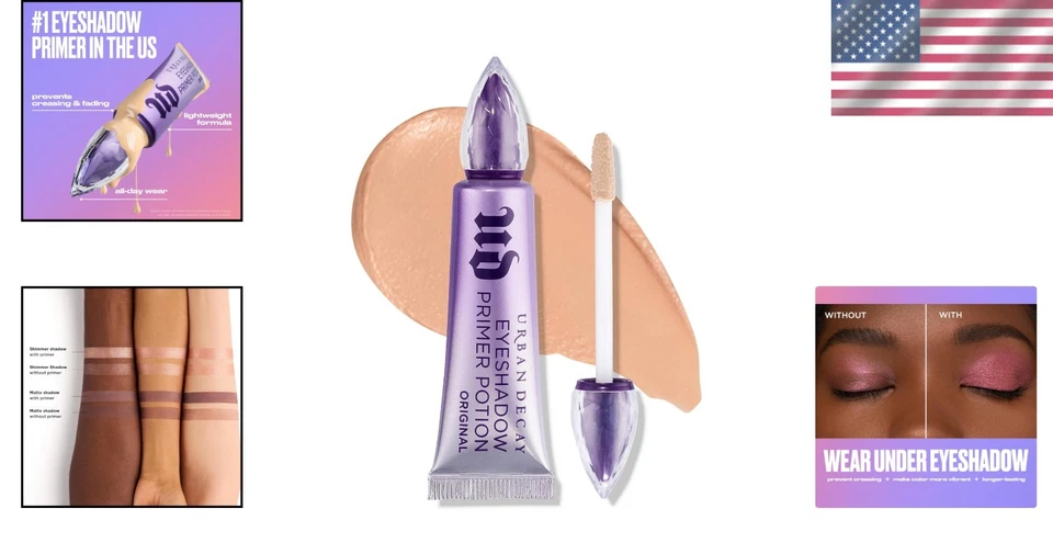 Eyeshadow Primer Potion - Nude, Long-Lasting, Waterproof, Universal Base - Image 2 of 4