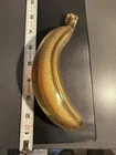 Beautiful Murano Italian Art Glass Banana Gold Flecks Vintage Fruit