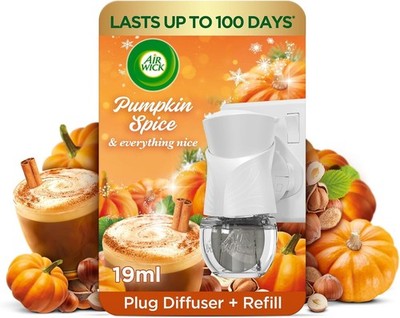 Air Wick Plug In Pumpkin Spice Starter Kit Diffusor Nachfüller 19ml Lufterfrischer