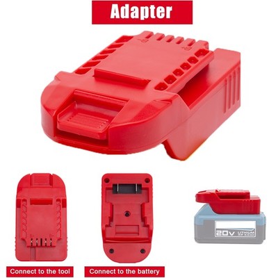 Adapter Only for Bauer 20V Tools Red   Compatible with Hercules 20V Battery