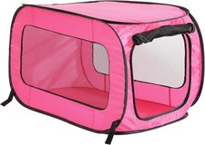 Home Fashions Portable, Collapsible, Up Kennel Travel Cat and Dog Crate