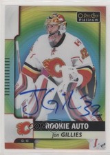 2017 O-Pee-Chee Platinum Rookie Autos Rainbow Color Wheel Jon Gillies Auto 6xl
