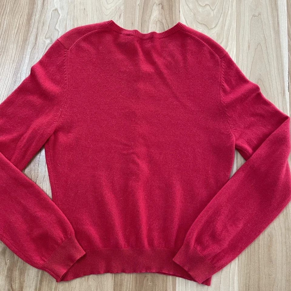 Blusa Suéter Moda International Medio Botón 100% Cachemira Manga Grande Foto 3 de 4