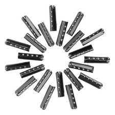 24 Pieces Aglets for Shoelaces, Metal Shoe Lace Ends Tips Caps DIY Shoelaces