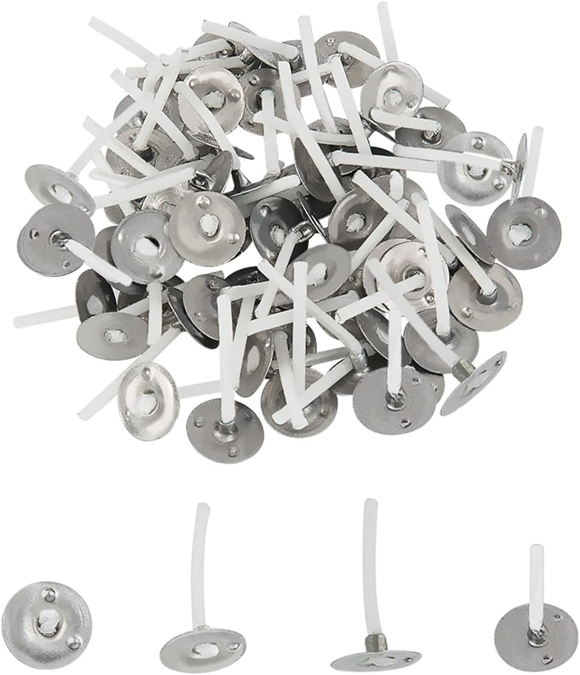 200PCS Candle Wicks 2.6Cm Pre Waxed Candle Wicks for Making Candles, Candle Maki