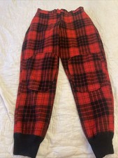 Vintage Woolrich Pants Mens Childs Size 28 Plaid Wool Hunting SEE MEASUREMENTS