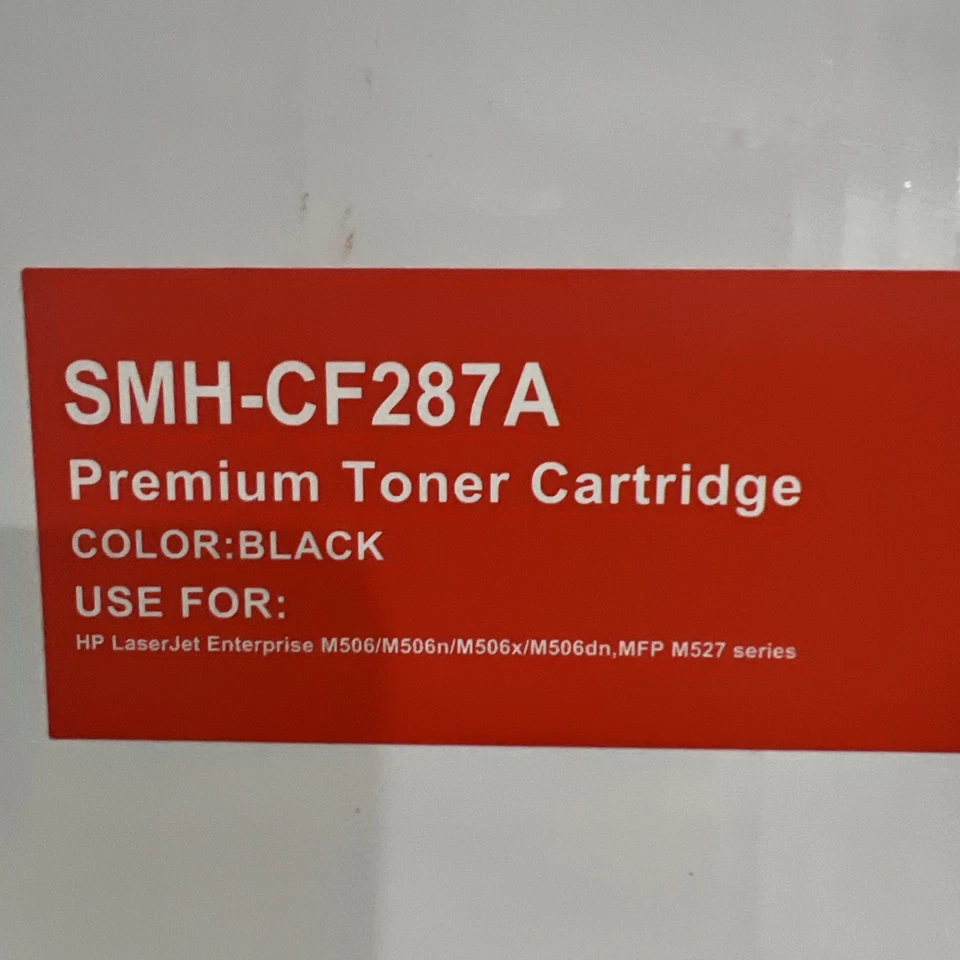 3 Compatible HP CF287A Black Toner Cartridge NEW Unopen 87A LaserJet M506N M506X - Image 2 of 4