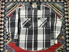 Vintage Flannel St Johns Bay Big Mac Size LT 80s Heavy Cotton Plaid Made USA