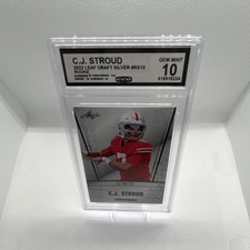 Leaf Special Release 2022 C.J. Stroud RS-15 Rookie Silver Ohio State CGC 10