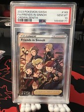 Pokemon TCG 2023 Crown Zenith Friends in Sinnoh 149/159 Full Art Holo PSA 10