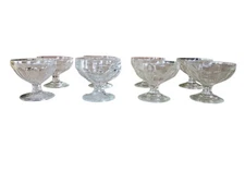 Vintage Ice Cream Cup Glasses Bowls Set of 8 Federal GlassParkwoodTreasures