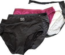 NEW Variety Pack No Pkg Women's Hanes 7/L Tagless Hi-Cut  Brief Underwear 5pk