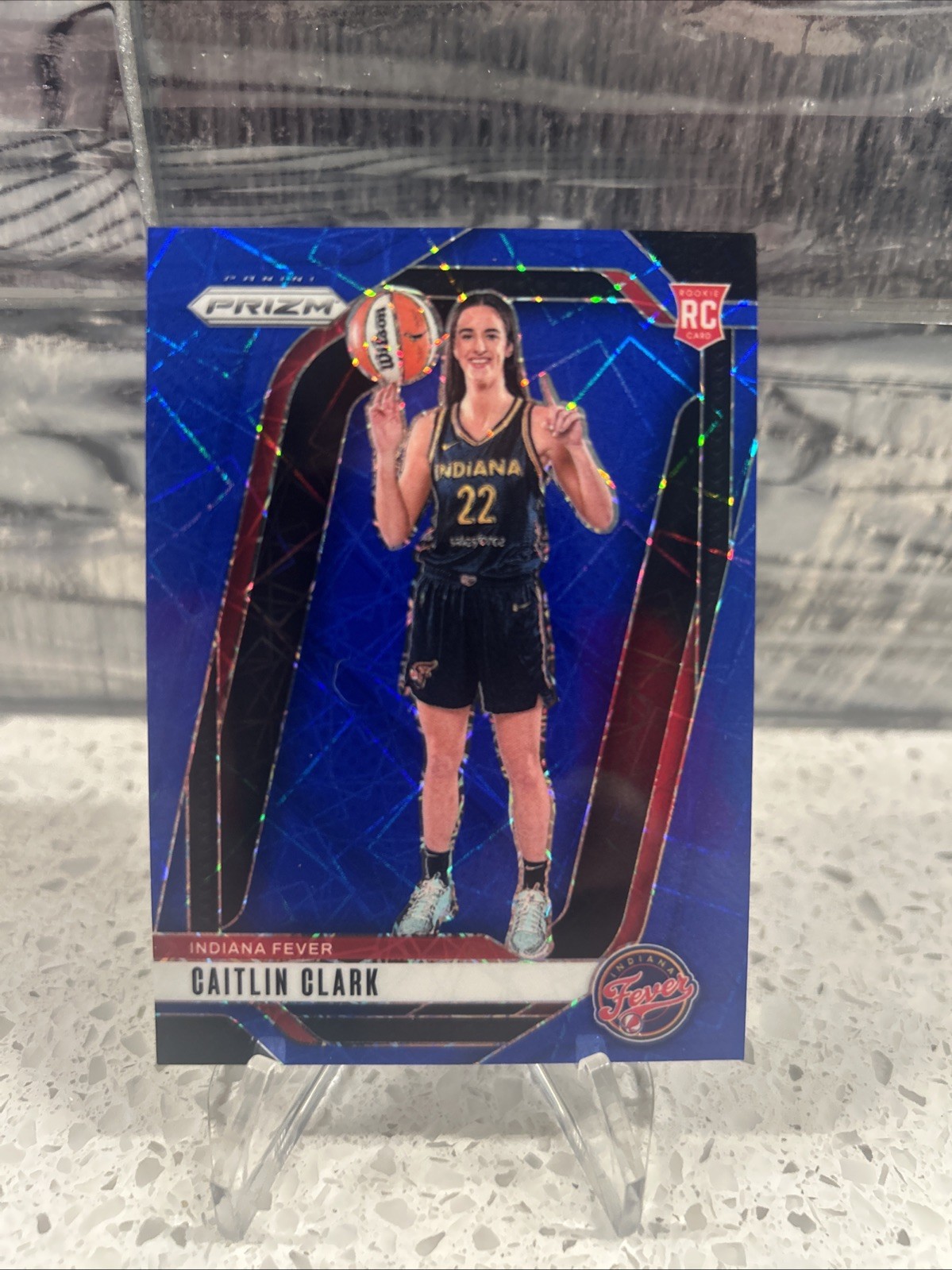 2024 Panini Prizm WNBA - Caitlin Clark #145 Blue Velocity Prizm (RC)