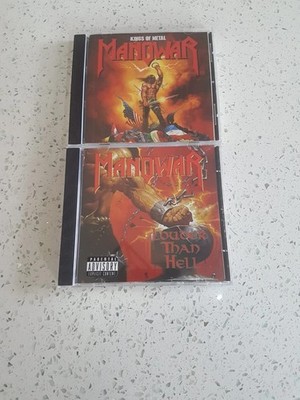 2 cds VG Manowar Louder Than Hell 1996 OP Kings Of Metal reissue