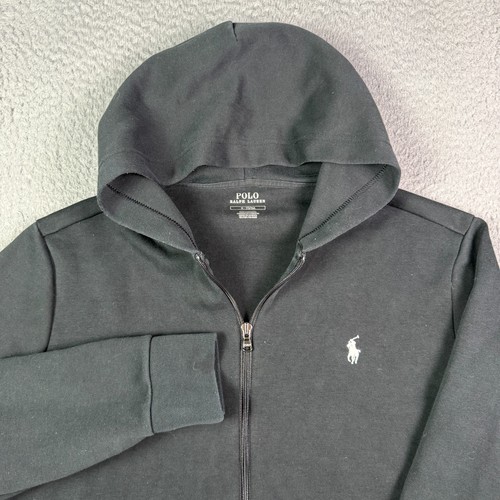 Polo Ralph Lauren Hoodie Herren M schwarz Full Zip Sweatshirt Performance Pony