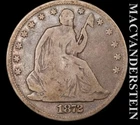 1872 Seated Liberty Half Dollar - Scarce  Better Date  No Reserve  #L5146
