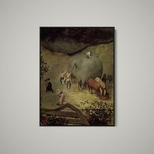 Pieter Bruegel the Elder - Hay Making Detail 3 - Art Print on Paper or Canvas