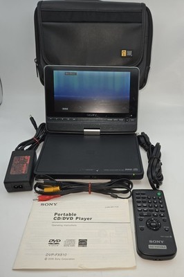 Sony DVP-FX810 Portable DVD Player w/ Charger, AV Cables, Remote