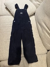 Boys Navy Blue Oshkosh Overalls With Inside Lining In Good Condition Size 5t