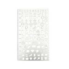 Kids Drawing Stencil Ruler, Geometry Template Ruler for DIY Art Craft Paintin...