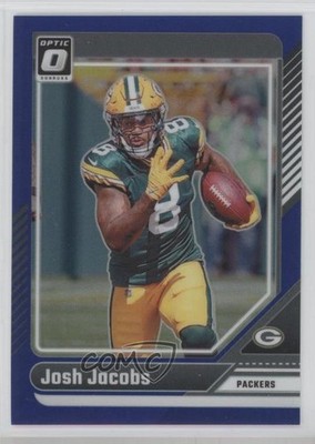 2024 Panini Donruss Optic Blue Prizm 198/199 Josh Jacobs #70 7px