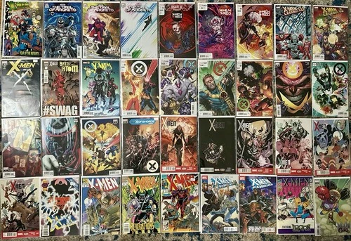 Huge X-Men Comic Lot of 44 Marvel Comics Vintage-Modern Various Titles VG/NM