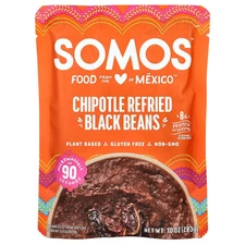 Chipotle Refried Black Beans, Medium, 10 oz (283 g)