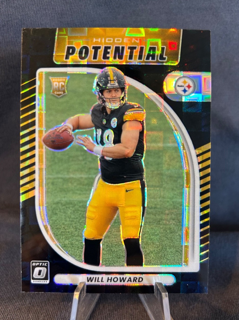 2025 Donruss Optic Will Howard Rookie #19 Hidden Potential Black Pandora /149