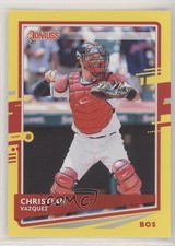 2020 Panini Donruss Yellow ( Pictured) Christian Vazquez Kevin Plawecki #199 n1u